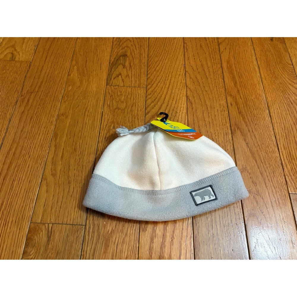 Sunday Afternoons Kids Cozy Critter Beanie Opal Pewter Polar Bear Fleece Hat S/M